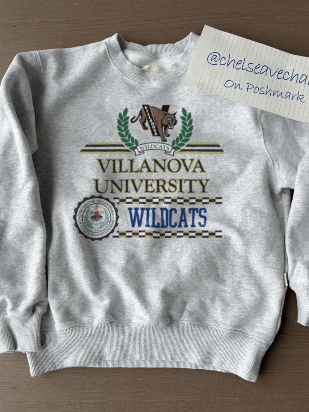 Vintage Style NCAA Villanova Wildcats Sweatshirt, Villanova University Shirt
